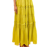 Ulla Johnson Virginie Silk Skirt - Vermillion