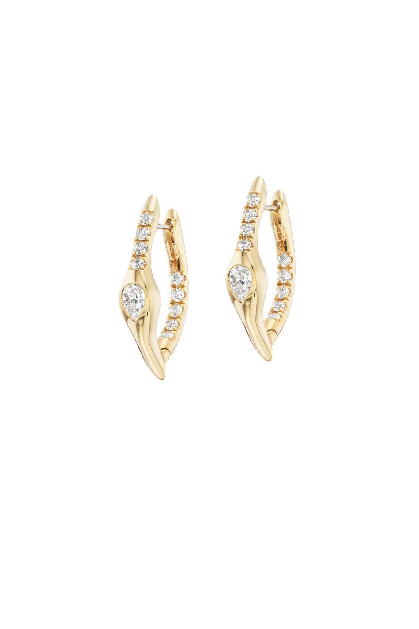 Uniform Object Mini Axle Earrings - Vermillion