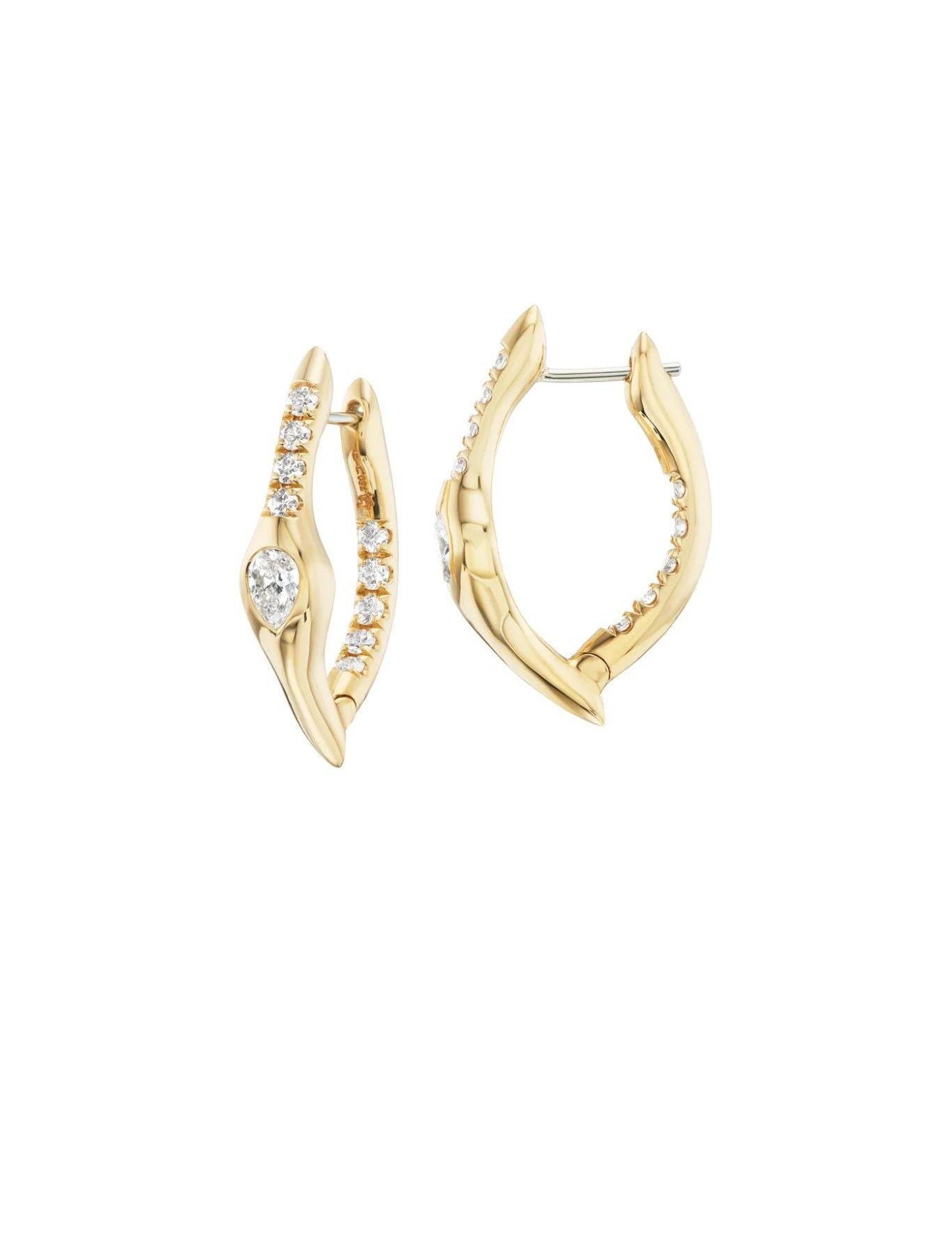 Uniform Object Mini Axle Earrings - Vermillion