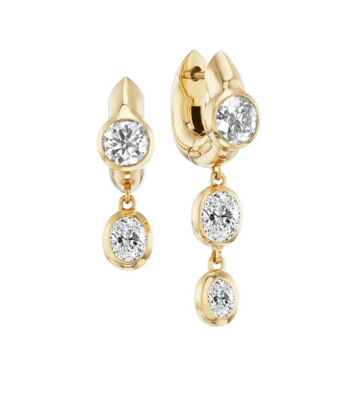 Uniform Object Tusk Drop Earrings - Vermillion