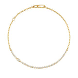 Uniform Object Vessel Tennis Necklace - Vermillion