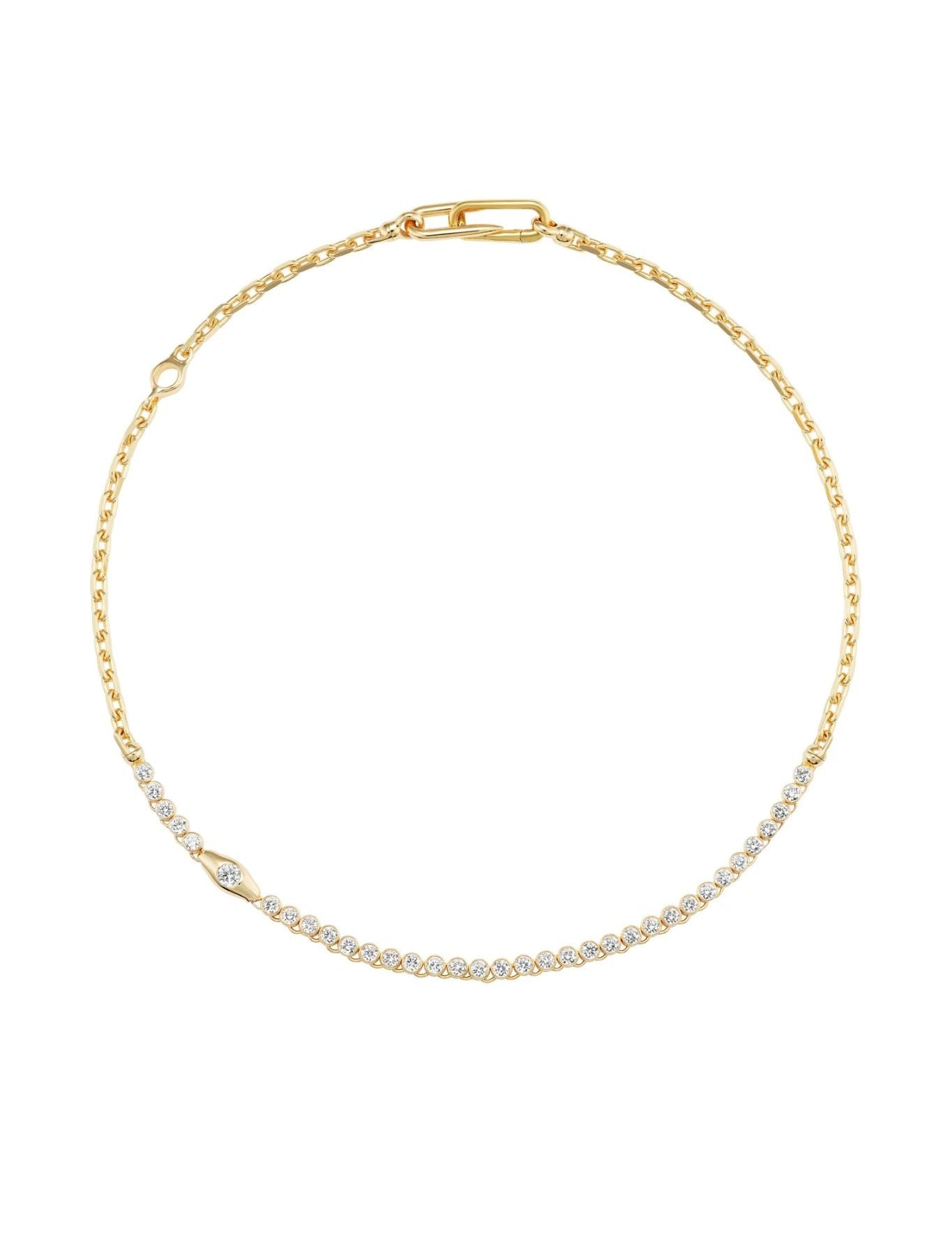 Uniform Object Vessel Tennis Necklace - Vermillion