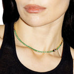 Uniform Object Vessel Tennis Necklace - Vermillion