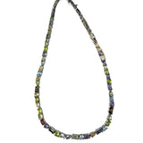 V10123 The Woods Multi Gemstone Tennis Necklace - Vermillion