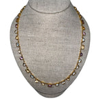 V11297 The Woods TS Brass Floating Gemstone Necklace - Vermillion