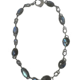 V11301 The Woods TS Labradorite and Diamond Pave Necklace - Vermillion