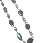 V11301 The Woods TS Labradorite and Diamond Pave Necklace - Vermillion