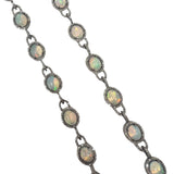 V11306 The Woods TS Opal and Diamond Pave Necklace - Vermillion