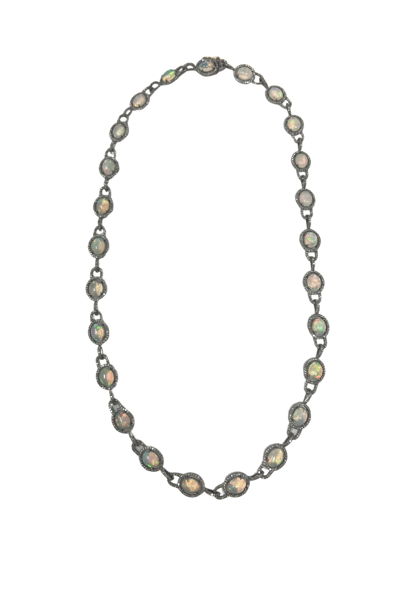 V11306 The Woods TS Opal and Diamond Pave Necklace - Vermillion