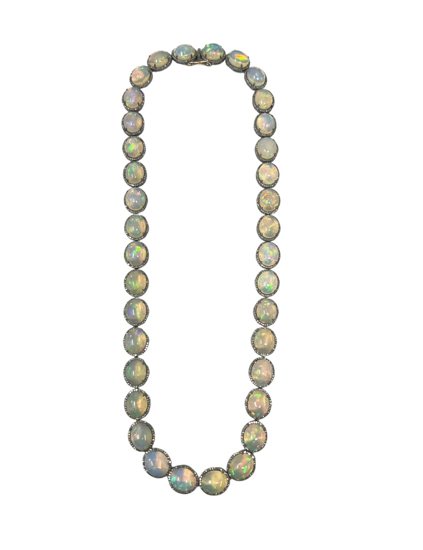 V11308 The Woods TS Opal and Diamond Pave Necklace - Vermillion