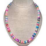 V11326 The Woods TS Mixed Opal Candy Necklace with Silver Extender - Vermillion