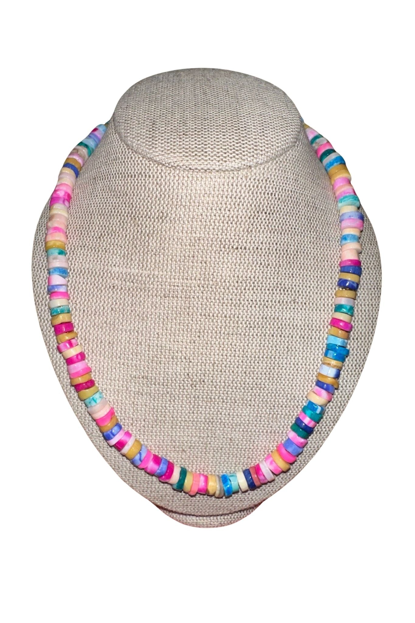 V11326 The Woods TS Mixed Opal Candy Necklace with Silver Extender - Vermillion