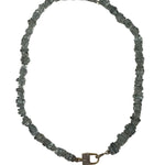 V11329 The Woods TS Aquamarine and Copper Necklace - Vermillion