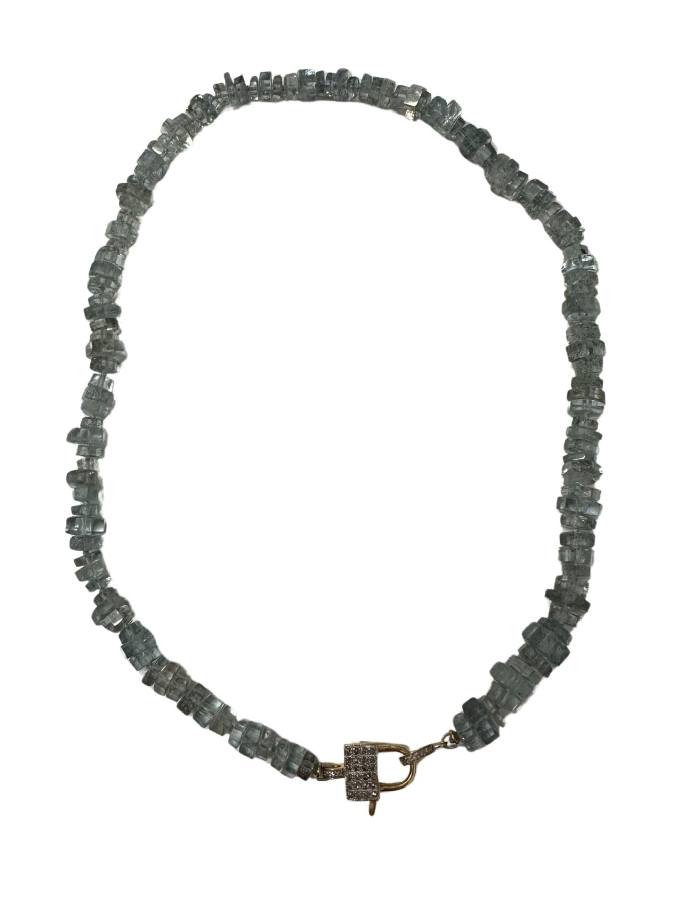 V11329 The Woods TS Aquamarine and Copper Necklace - Vermillion