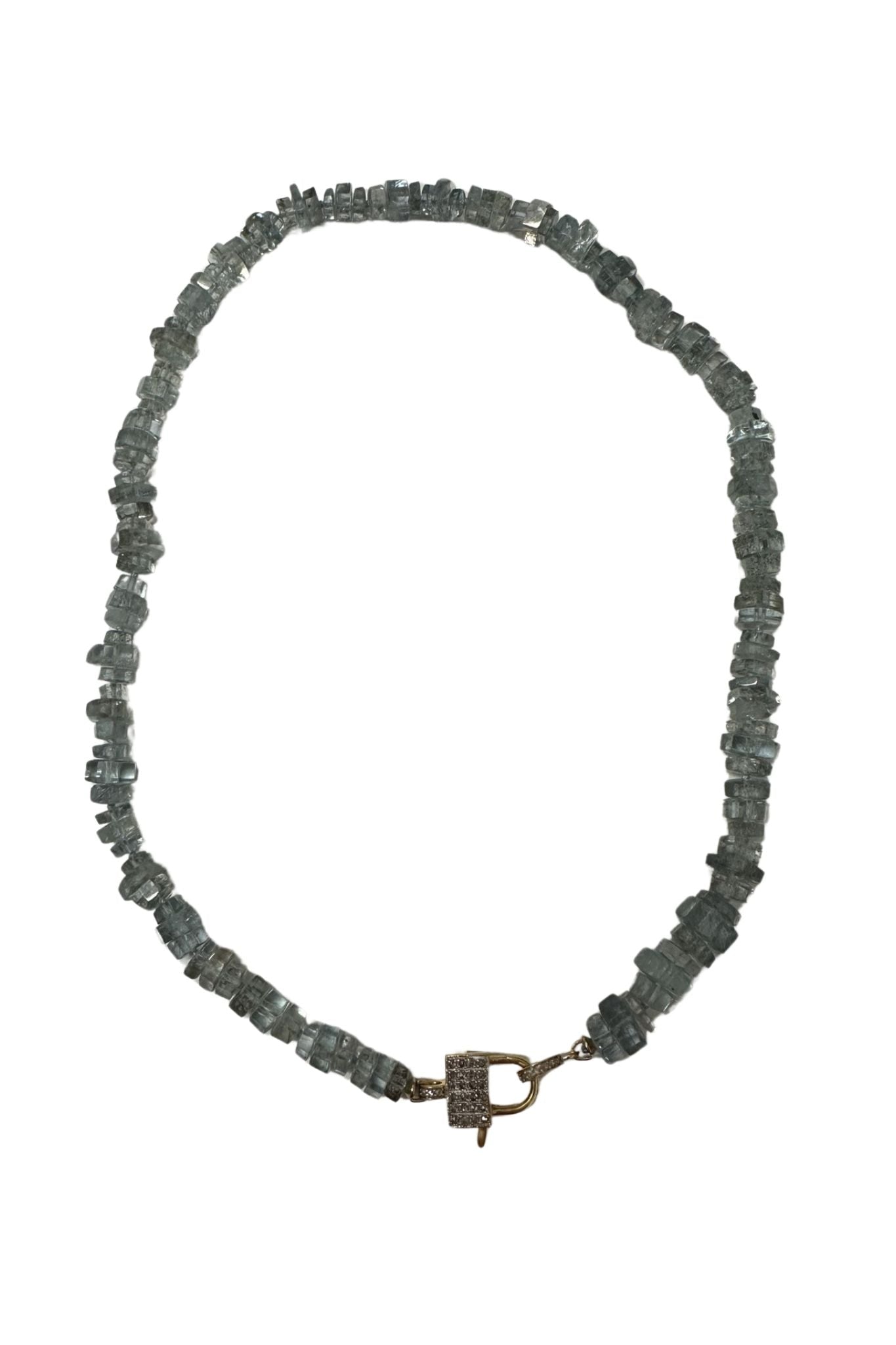 V11329 The Woods TS Aquamarine and Copper Necklace - Vermillion