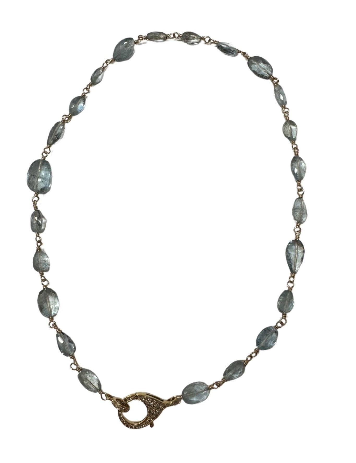 V11330 The Woods TS Aquamarine Necklace - Vermillion