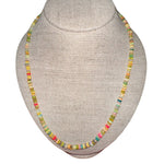 V11331 The Woods Mixed Opal Candy Necklace with Brass Extender - Vermillion