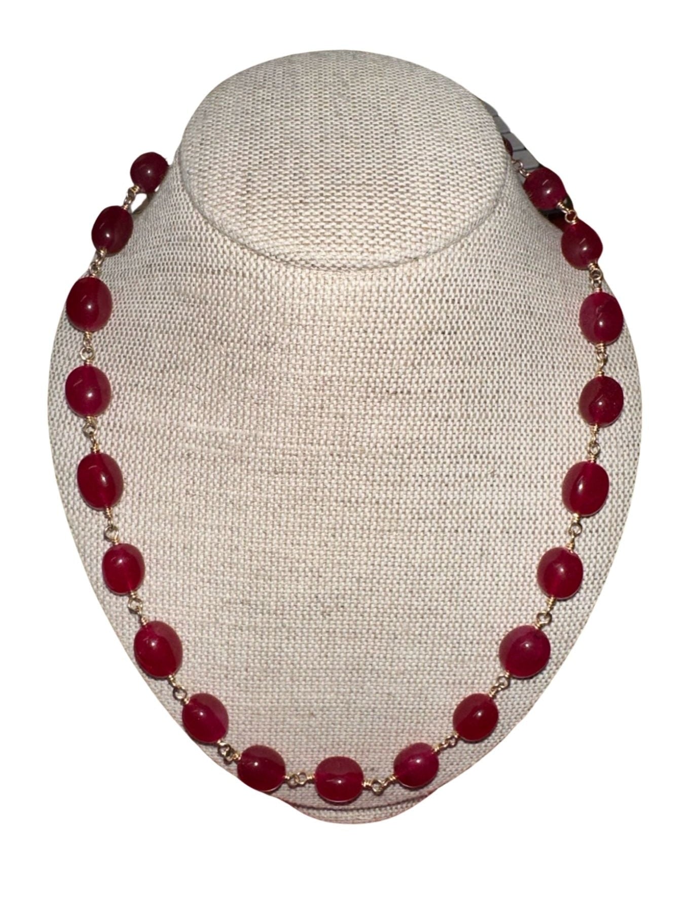 V11342 The Woods TS Jade Necklace - Vermillion