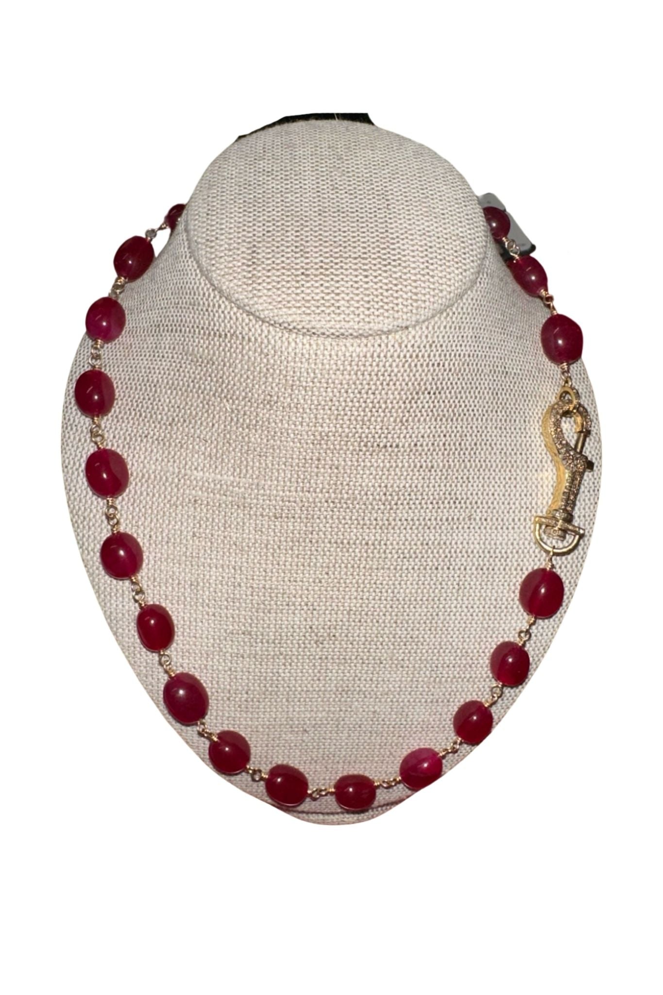 V11342 The Woods TS Jade Necklace - Vermillion