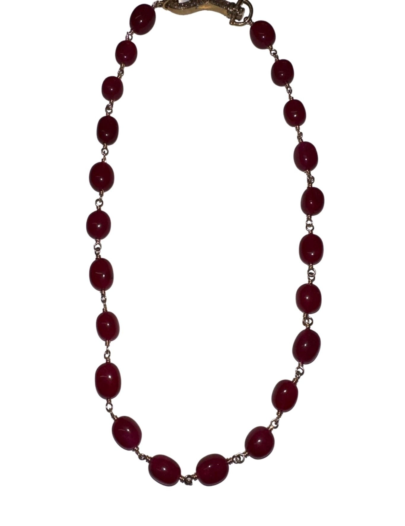 V11342 The Woods TS Jade Necklace - Vermillion