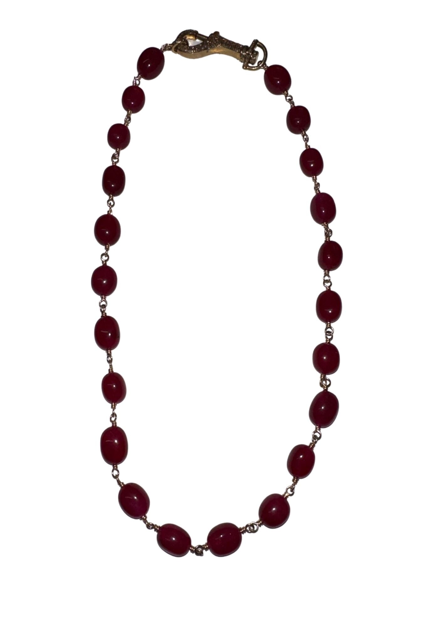 V11342 The Woods TS Jade Necklace - Vermillion