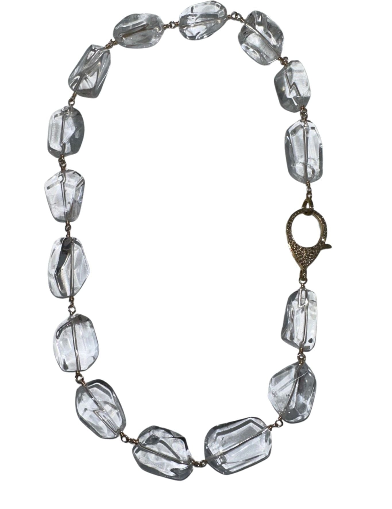 V11348 The Woods TS Crystal Quartz Necklace - Vermillion