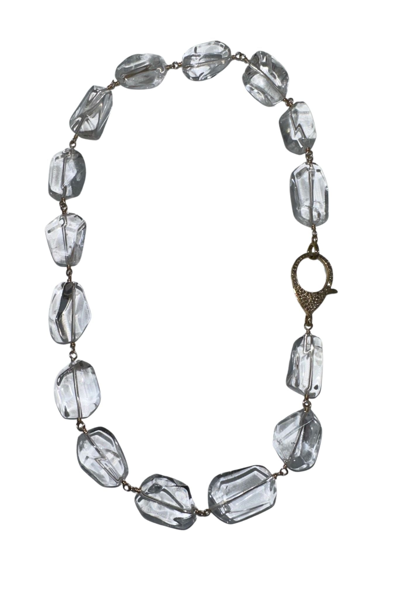 V11348 The Woods TS Crystal Quartz Necklace - Vermillion