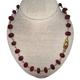 V11349 The Woods TS Carved Quartz Necklace - Vermillion