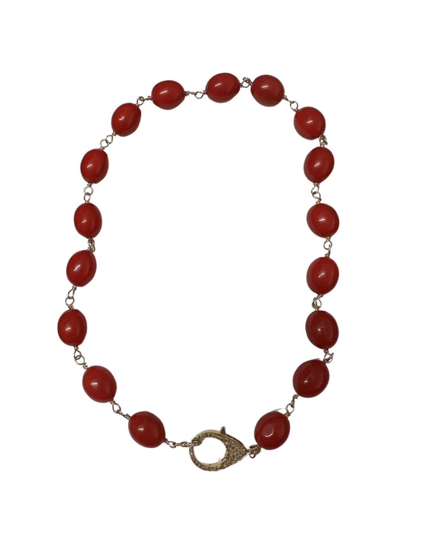 V11350 The Woods TS Jade Necklace - Vermillion