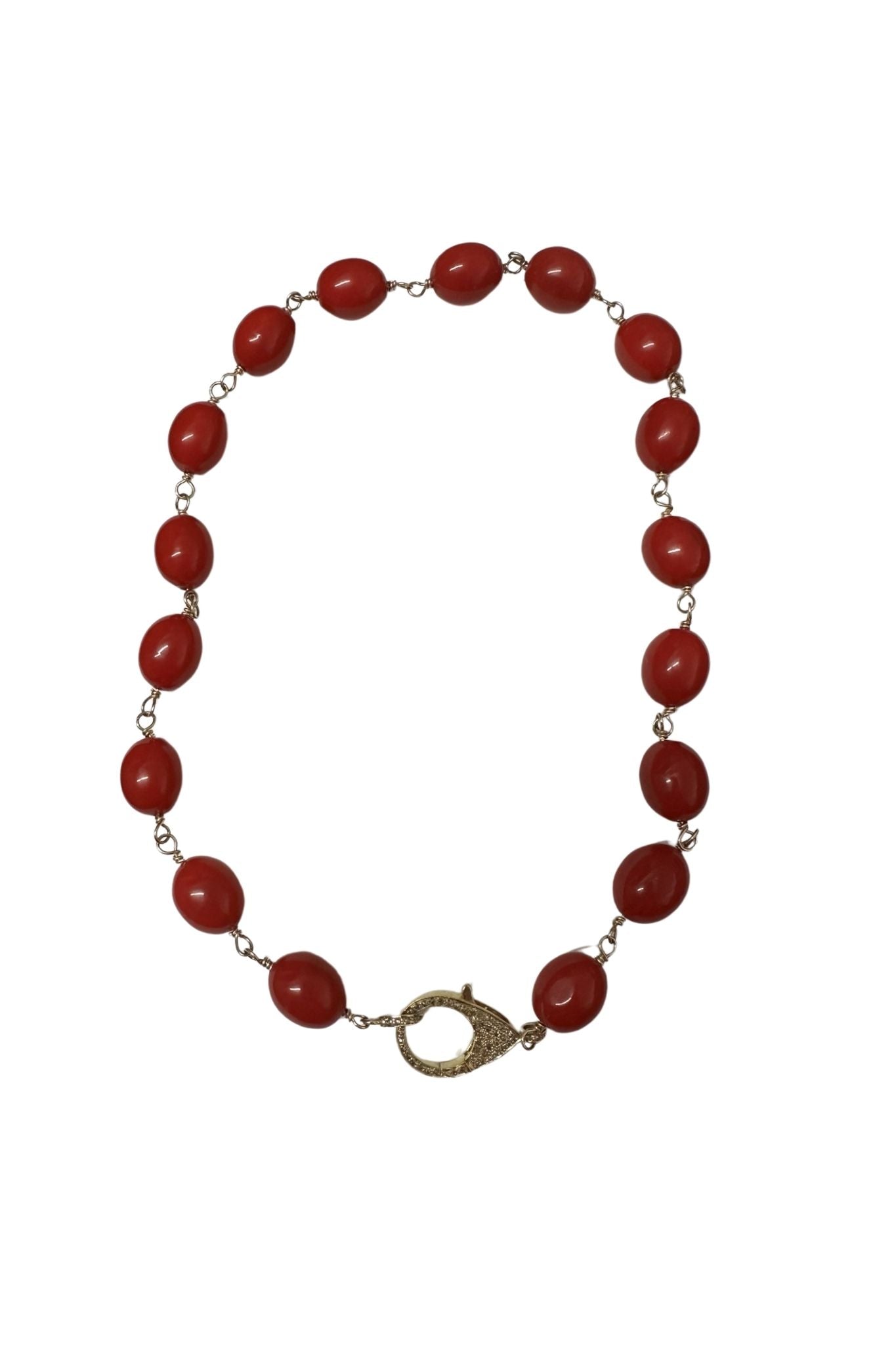 V11350 The Woods TS Jade Necklace - Vermillion