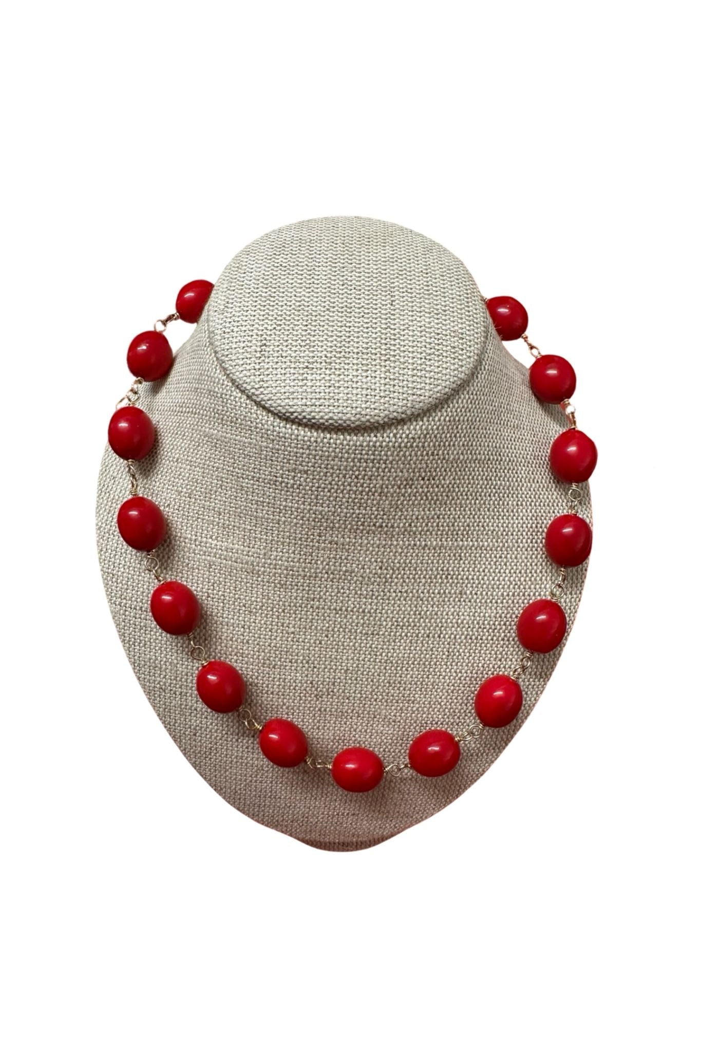 V11350 The Woods TS Jade Necklace - Vermillion