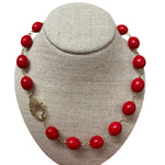 V11350 The Woods TS Jade Necklace - Vermillion