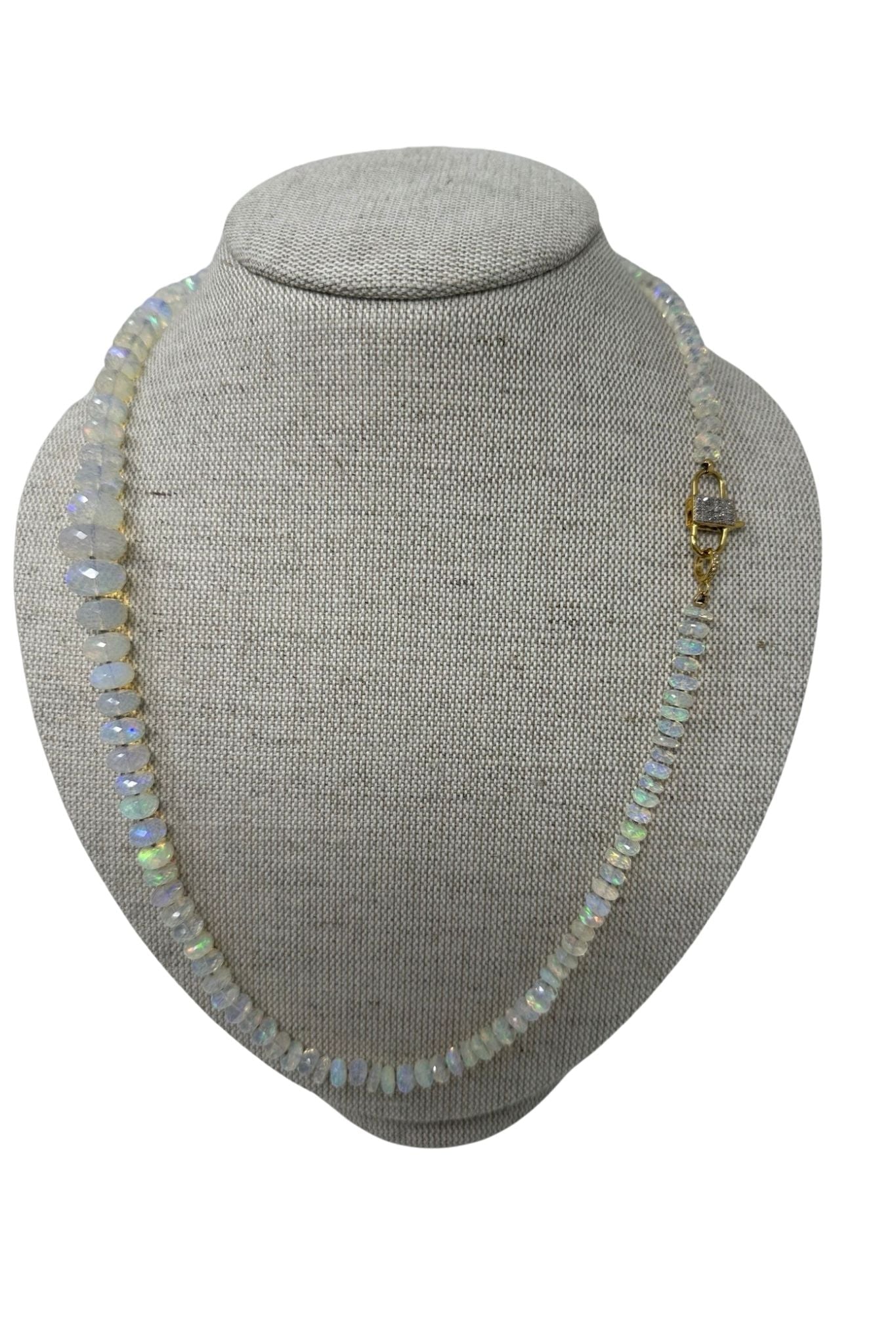 V11360 The Woods TS Extra Long All Natural Opal Necklace - Vermillion