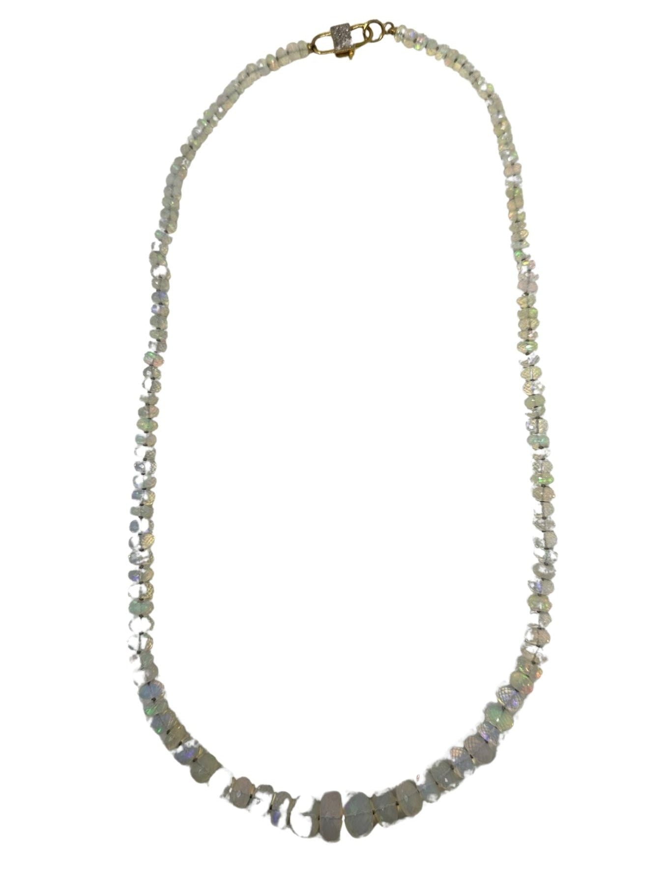 V11360 The Woods TS Extra Long All Natural Opal Necklace - Vermillion