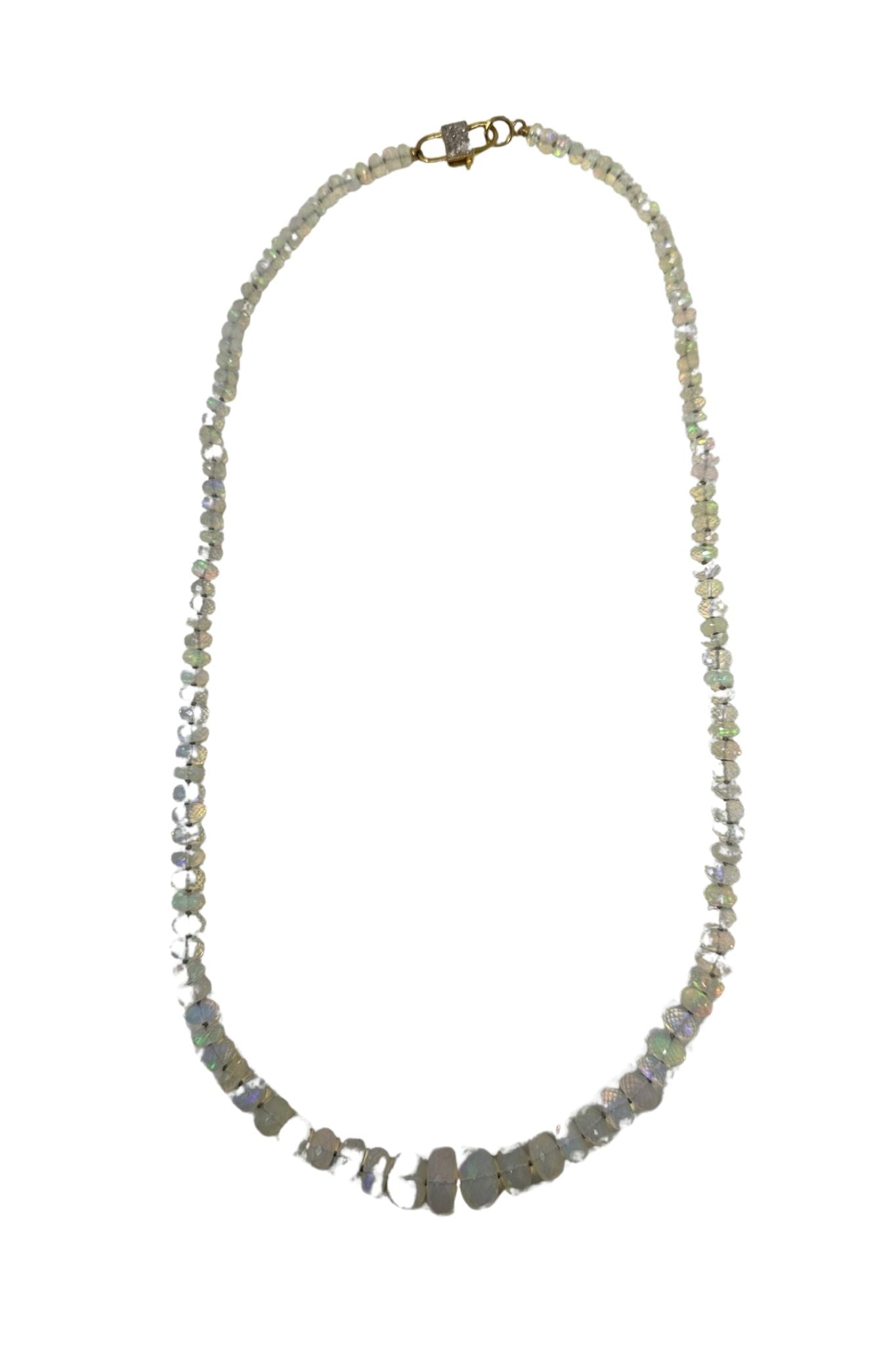 V11360 The Woods TS Extra Long All Natural Opal Necklace - Vermillion