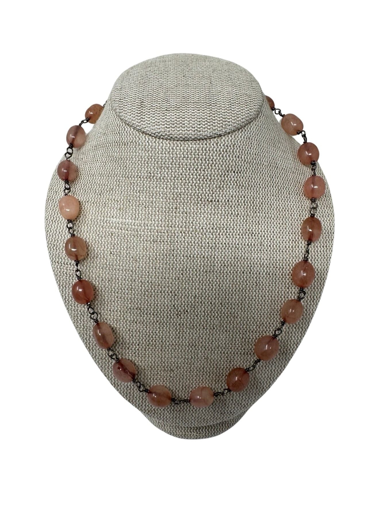 V11367 The Woods TS Pink Quartz Necklace - Vermillion