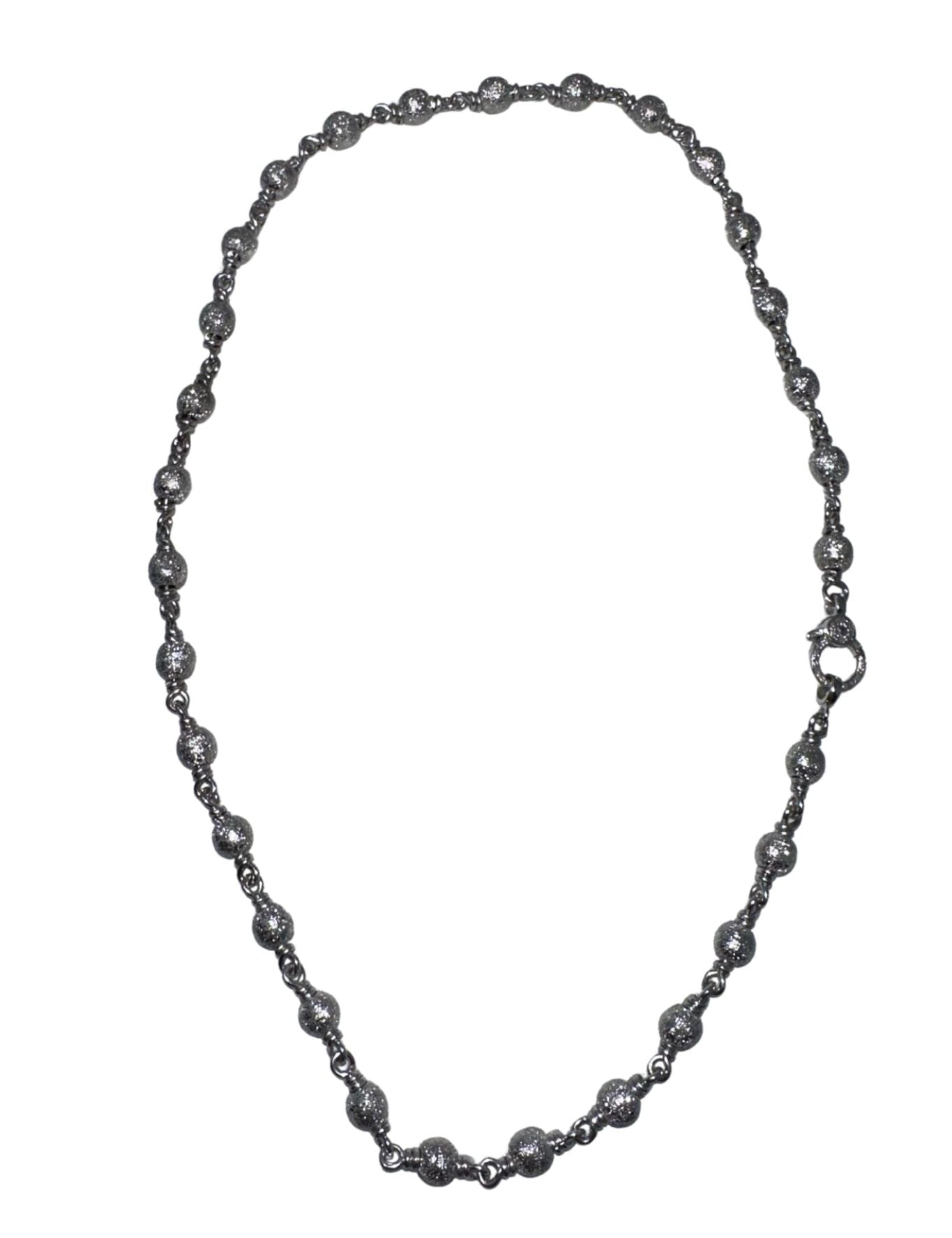 V11384 The Woods TS Silver Ball Necklace - Vermillion