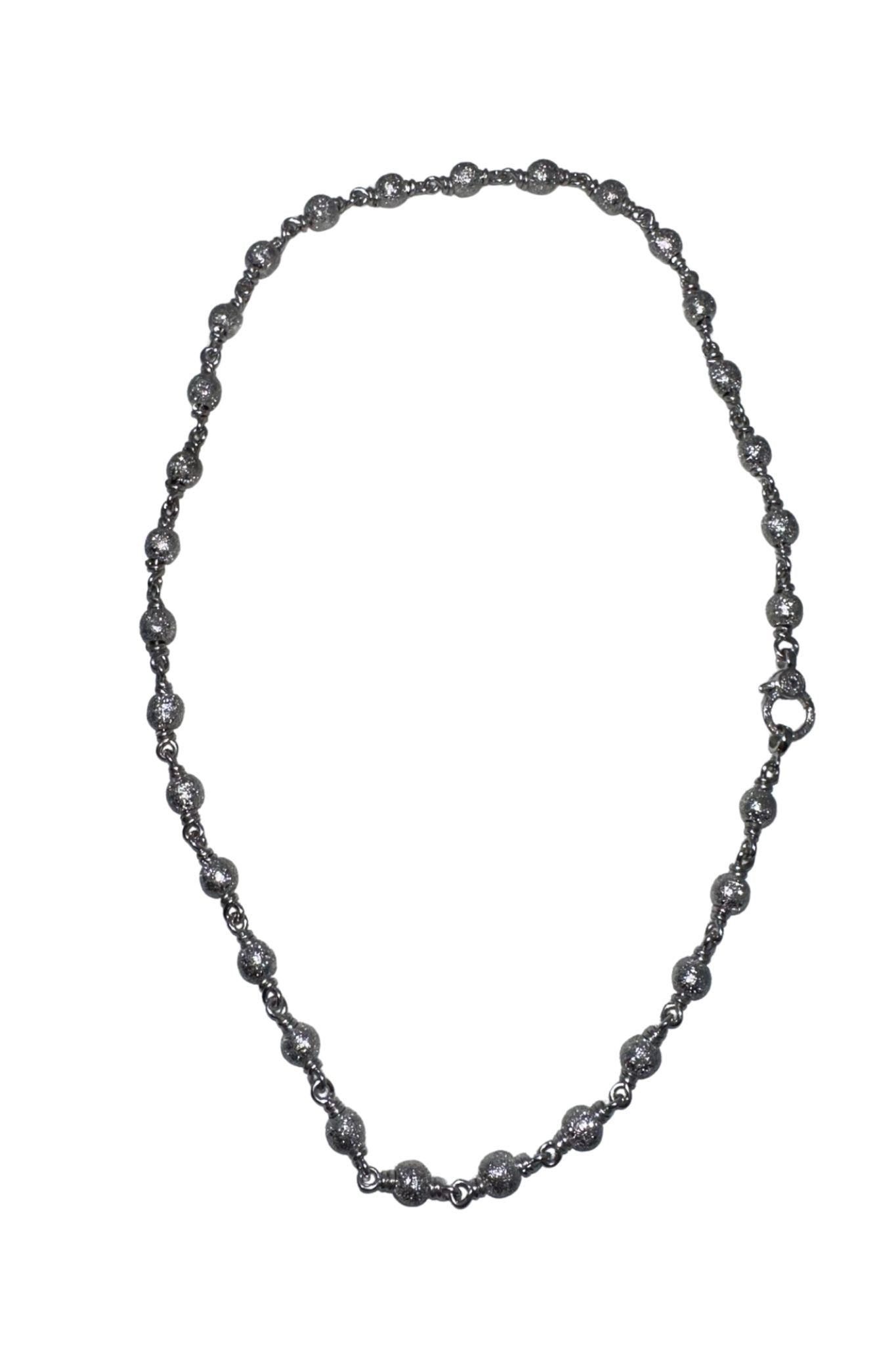 V11384 The Woods TS Silver Ball Necklace - Vermillion