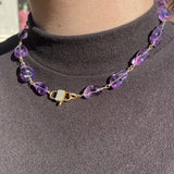 V3 The Woods Short Amethyst Necklace - Vermillion