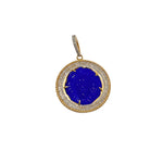 V508B The Woods Round Lapis Pendant - Vermillion