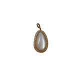 V578 The Woods Moonstone and Diamond Pendant - Vermillion