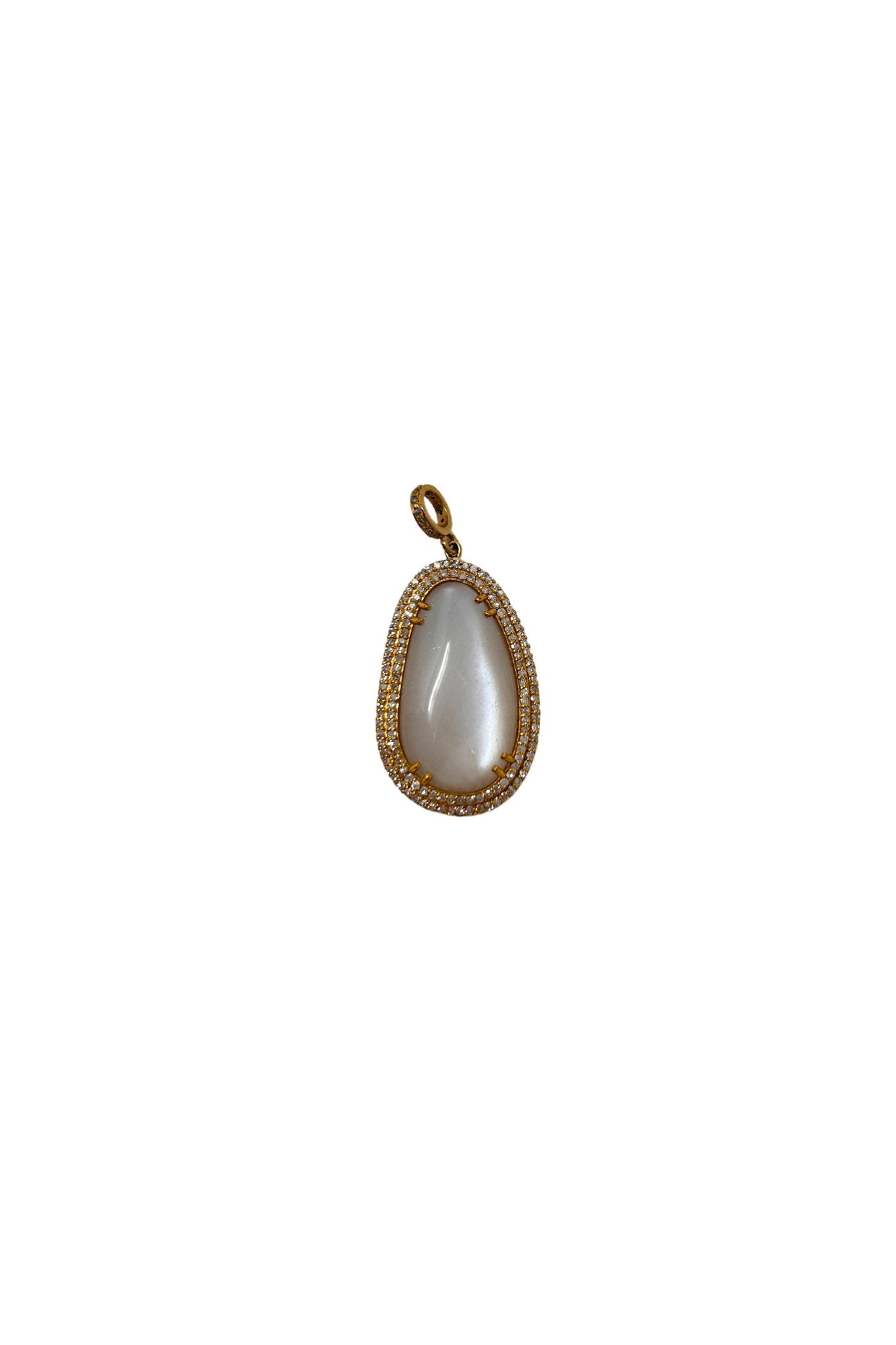 V578 The Woods Moonstone and Diamond Pendant - Vermillion