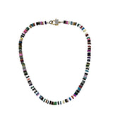 V588 The Woods Short Mixed Opal Necklace - Vermillion