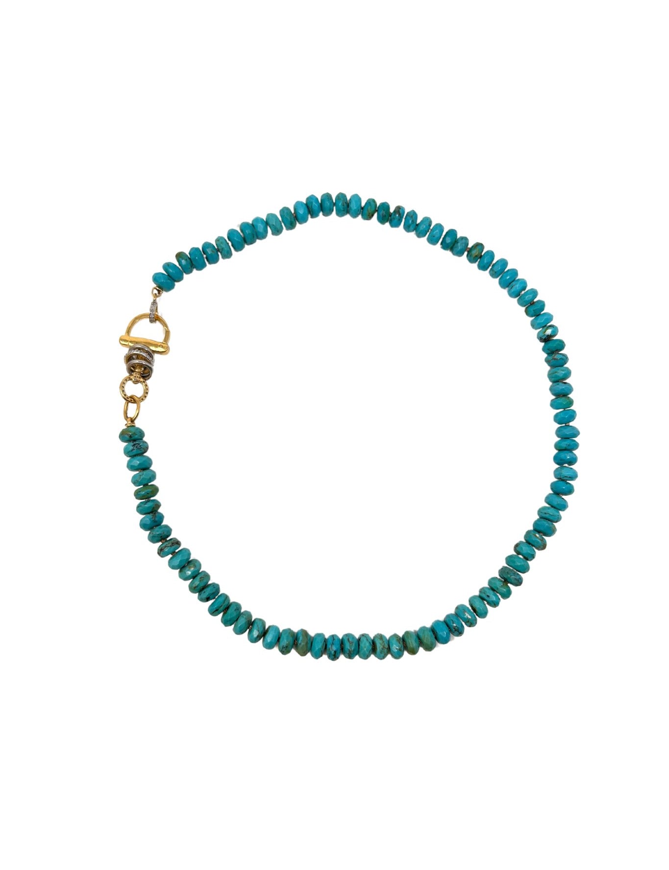 V608B The Woods Turquoise Necklace - Vermillion