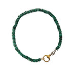 V609B The Woods Malachite Necklace - Vermillion