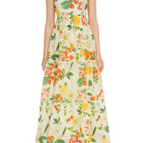 Verandah Bangalore Maxi Dress - Vermillion