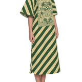 Verandah City Kaftan Dress - Vermillion