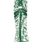 Verandah Hand Draped Gown - Vermillion