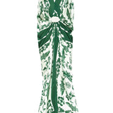 Verandah Hand Draped Gown - Vermillion