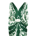 Verandah Hand Draped Gown - Vermillion